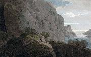 John William Edy Rocks in Heliesund painting